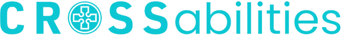 The word "CROSSabilities" in bold turquoise and gray stylized text on a transparent background.