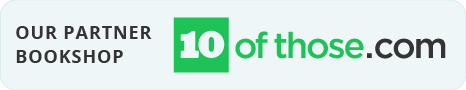 Banner with text: "Our Partner Bookshop 10ofthose.com" and the 10ofthose.com logo in green and white.